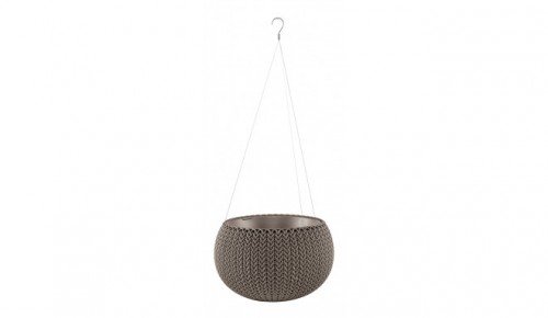 Keter Doniczka COZIES KNIT - jasny brąz