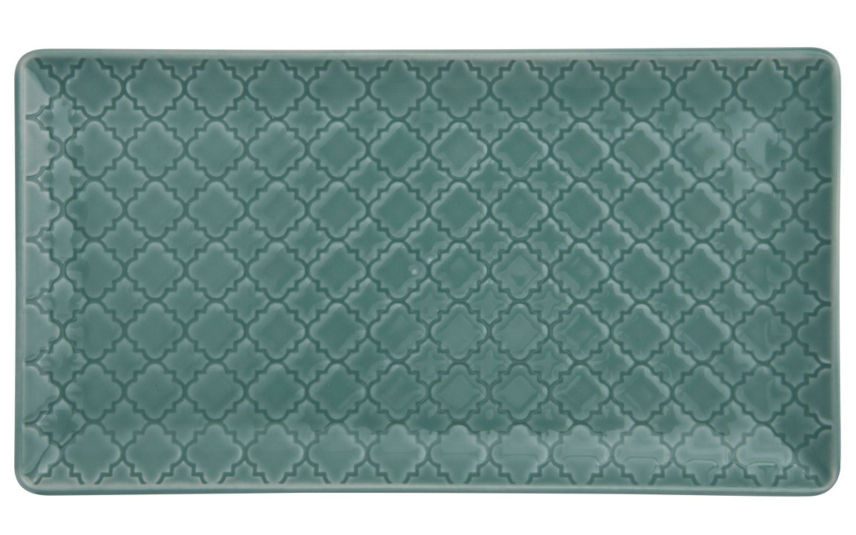 Lubiana Talerz płytki prostokątny 24x13cm Marrakesz morski 300828