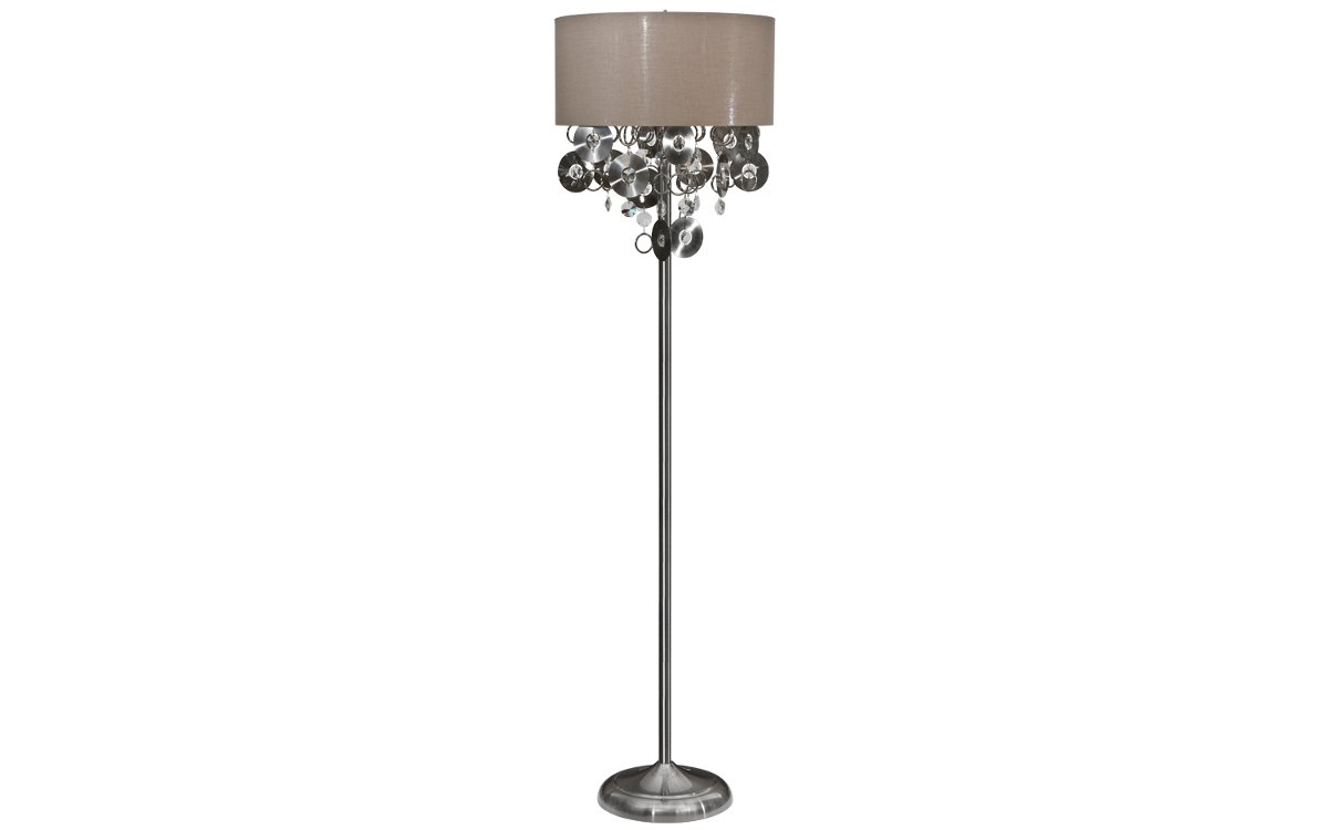 Witek Home Lampa podłogowa Witek Home Lampa stojąca kryształowa Chic 5049/1F 295821