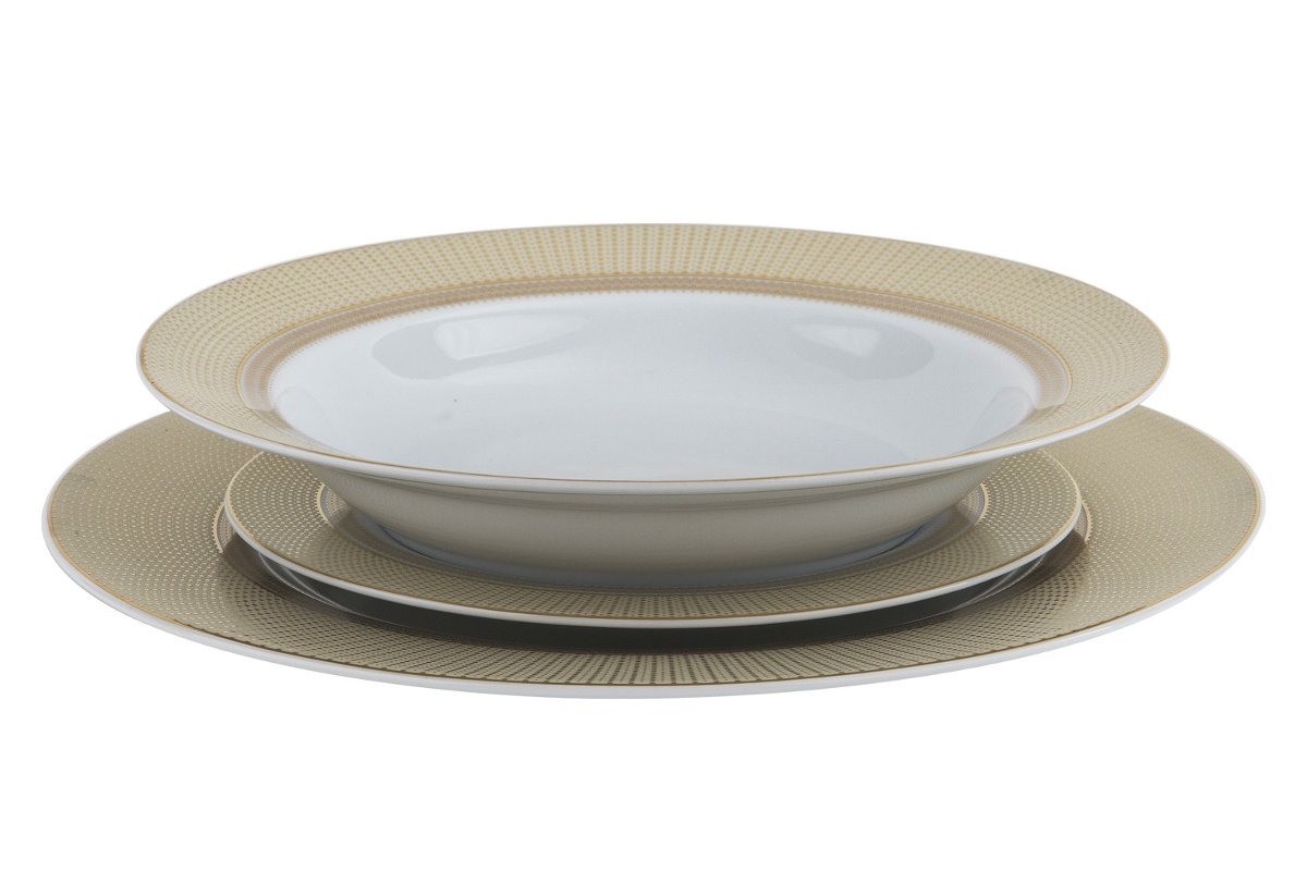 Ćmielów Komplet talerzy 6/18 Amaro Gold 289703