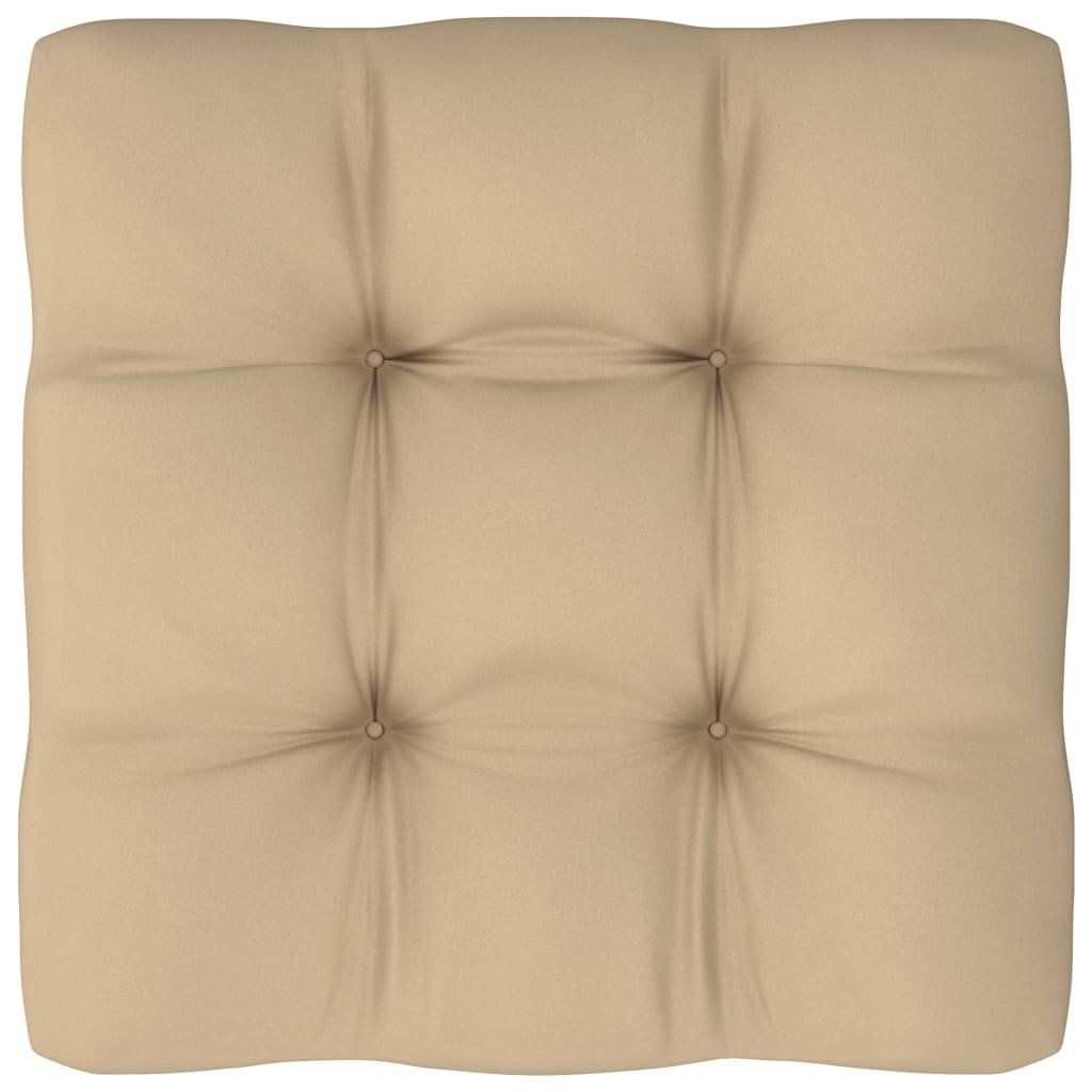 vidaXL Poduszka na sofę z palet, beżowa, 60x60x12 cm