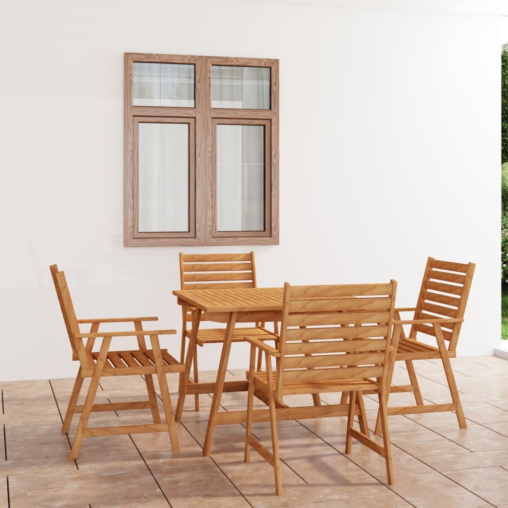 vidaXL 5-cz. zestaw mebli ogrodowych, lite drewno akacjowe 3057843