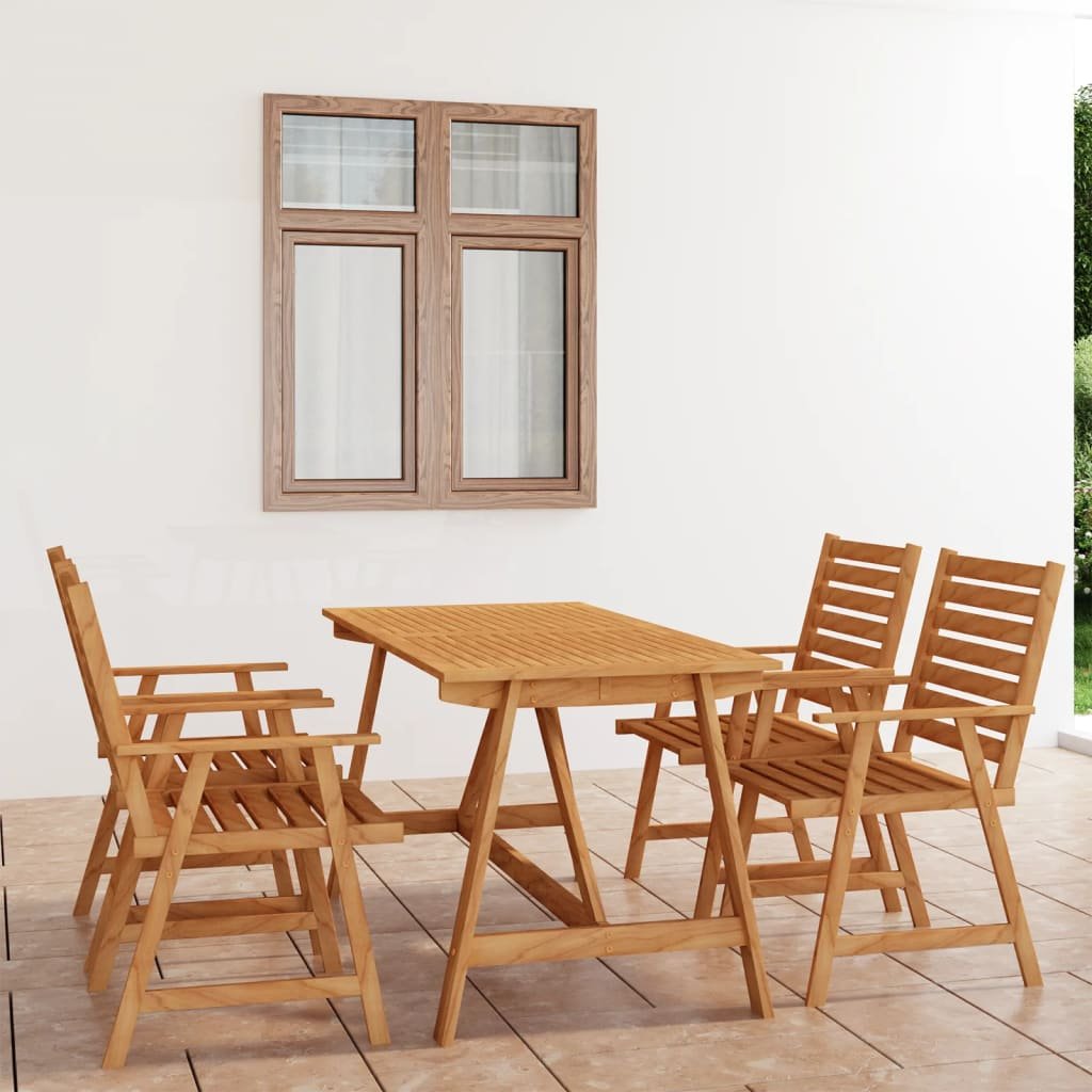 vidaXL 5-cz zestaw mebli ogrodowych lite drewno akacjowe 3057844