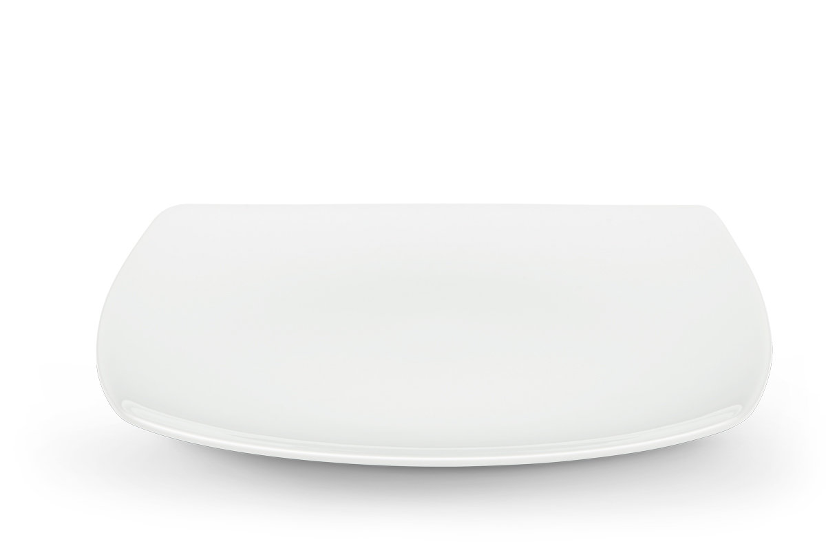 Talerz deserowy CARLINA biały / 19x19 / porcelana