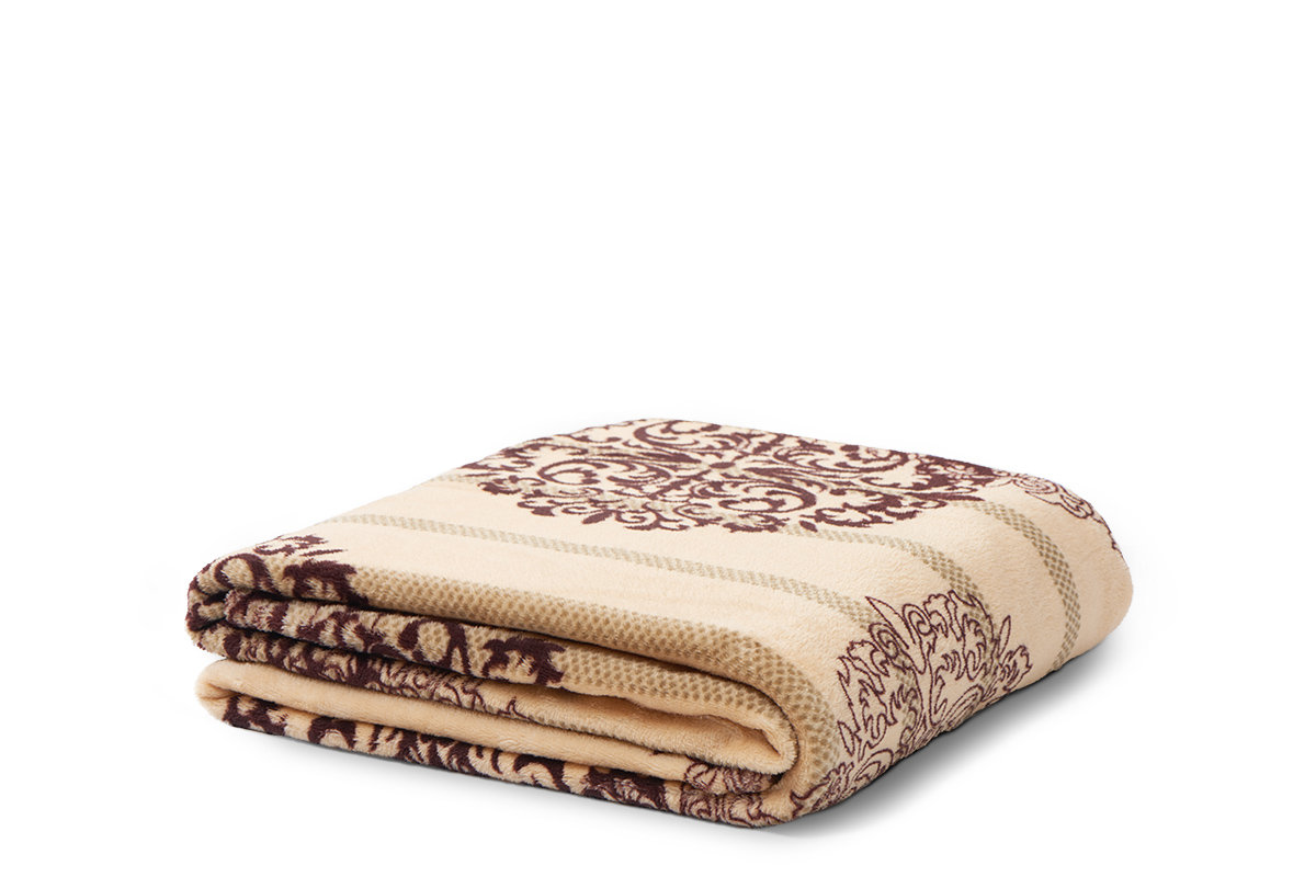 Pled LATRIS beżowy/brązowy/zielony / 130x180 cm