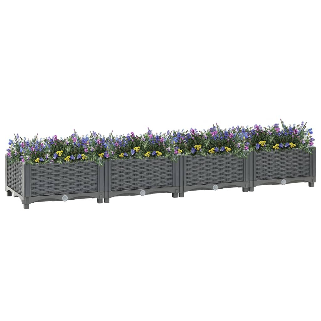 vidaXL Donica do podniesionej rabaty, 160x40x23 cm, polipropylen! 310400