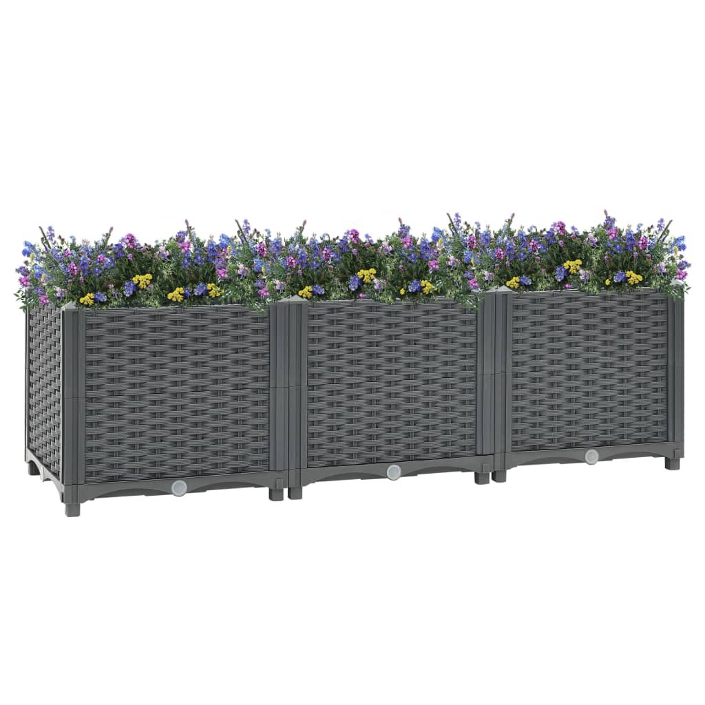 vidaXL Donica do podniesionej rabaty, 120x40x38 cm, polipropylen! 310403
