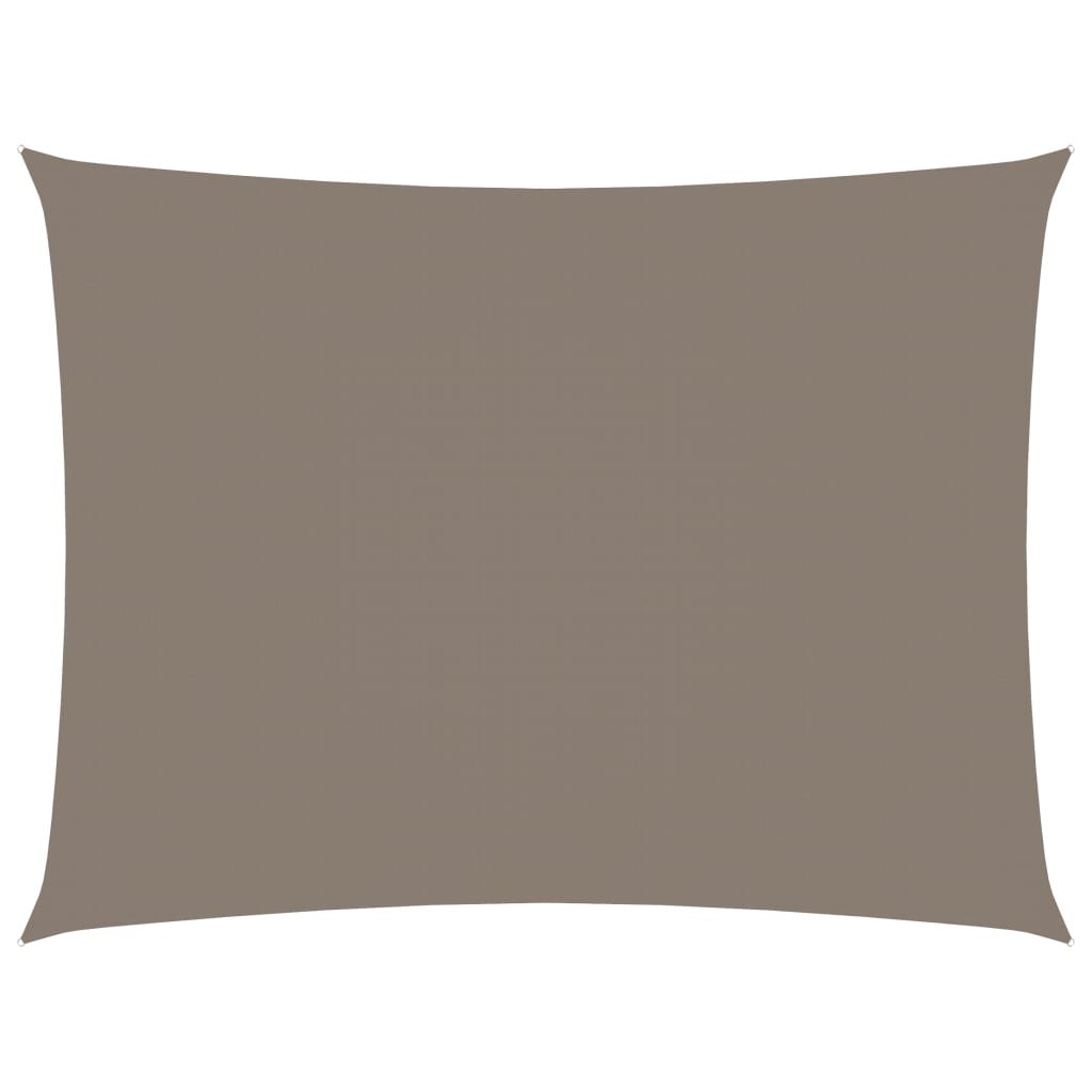 vidaXL Prostokątny żagiel ogrodowy z tkaniny Oxford, 6x7 m, taupe 135442