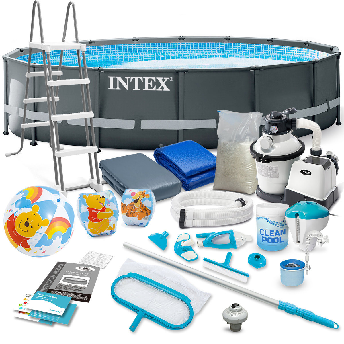 Basen stelażowy do ogrodu Intex Ultra XTR Frame Pools 488 x 122 cm zestaw 16w1