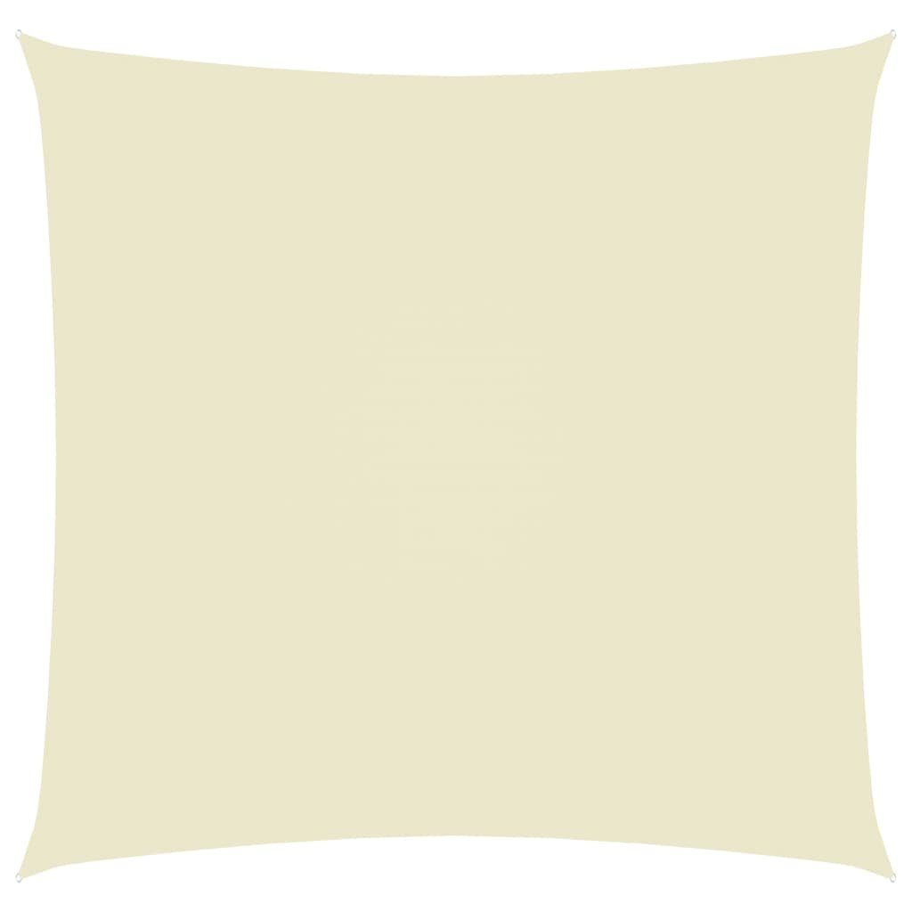 vidaXL Żagiel ogrodowy, tkanina Oxford, kwadratowy, 6x6 m, kremowy vidaXL
