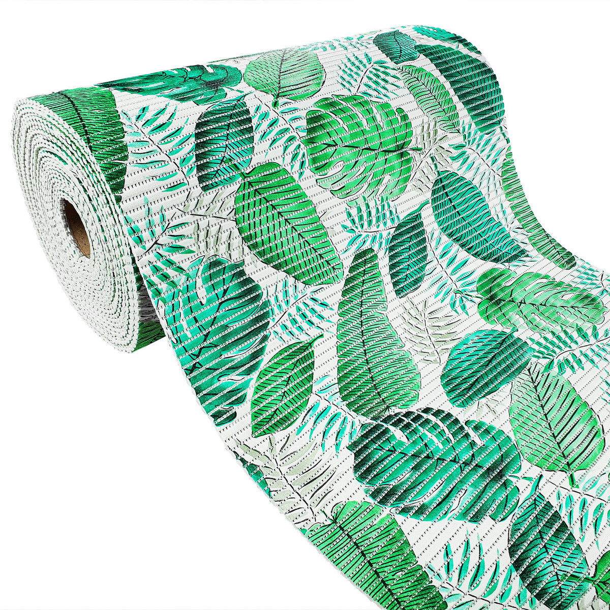 Mata łazienkowa antypoślizgowa PCW, Monstera, 65x400 cm
