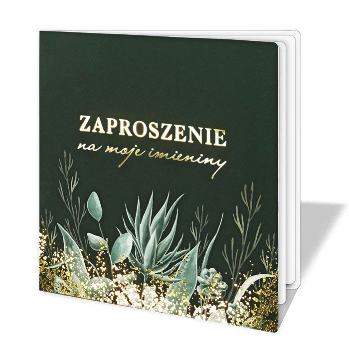Zaproszenia na imieniny, zestaw 5 sztuk, 62586