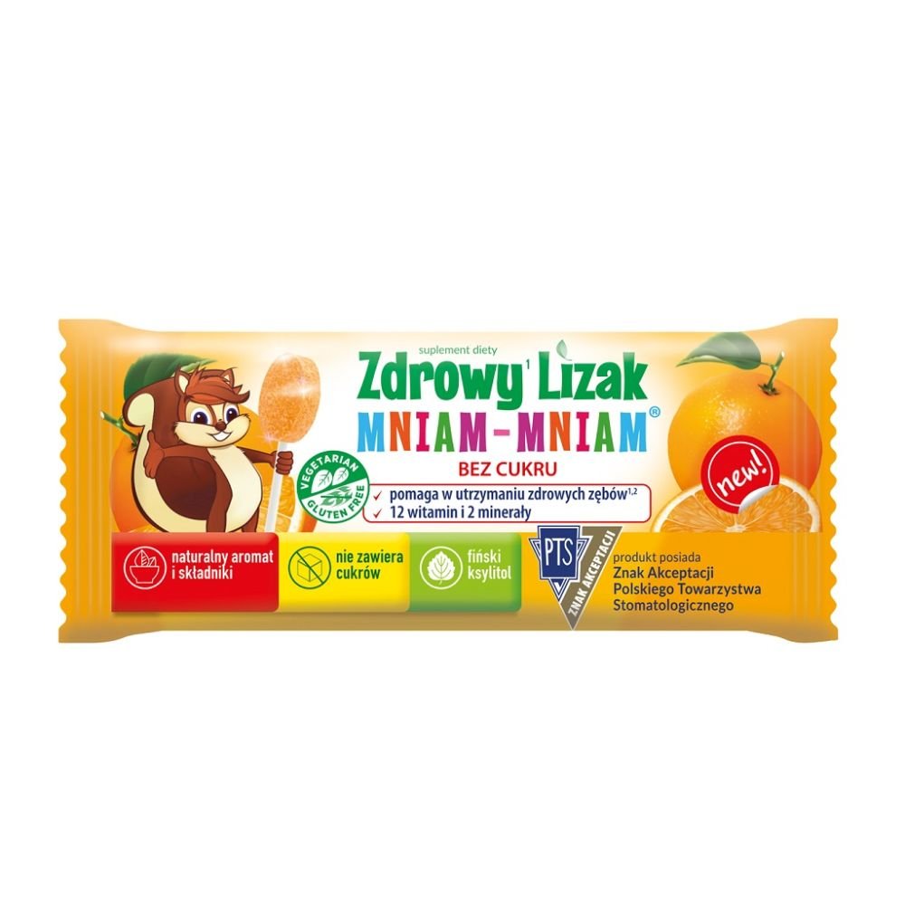 Starpharma Zdrowy Lizak Mniam-Mniam POMARAŃCZA x1 sztuka