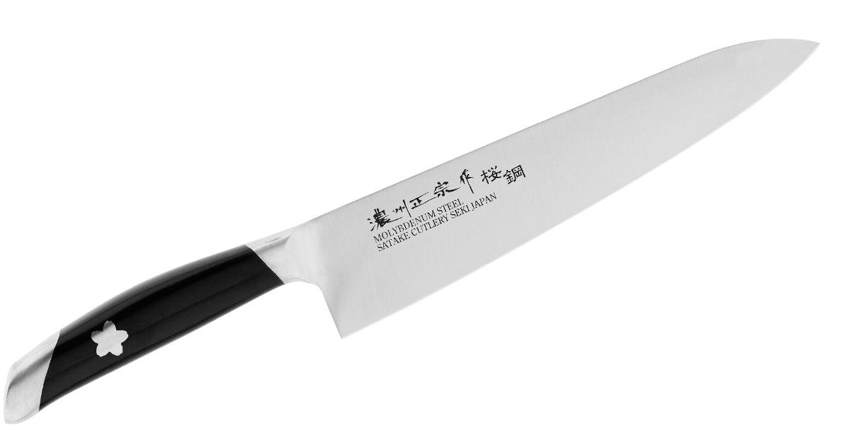 Satake Sakura 21 Cm Czarny Nóż Szefa Kuchni Ze Stali Nierdzewnej