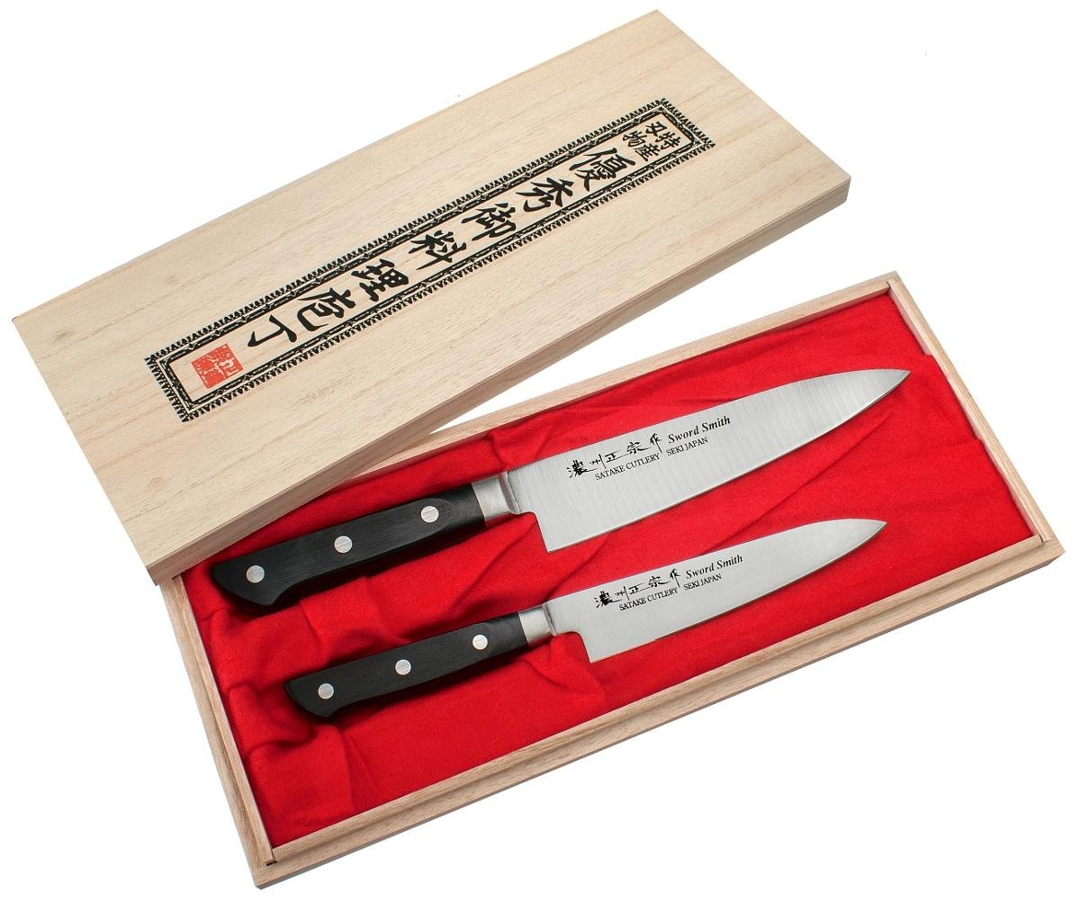 Satake Cutlery Satake Katsu Zestaw nóż Santoku + Nakiri HG8264W