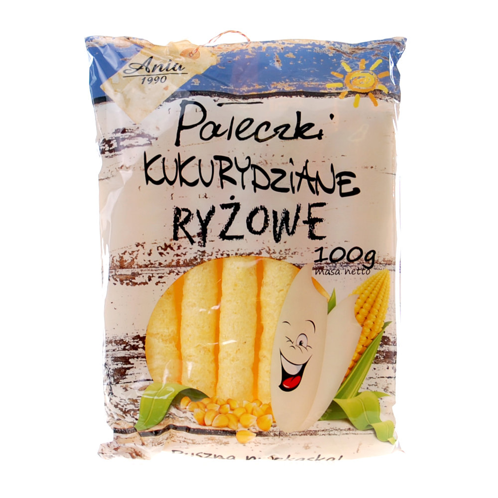 Ania Pałeczki kukurydziane ryżowe 100g