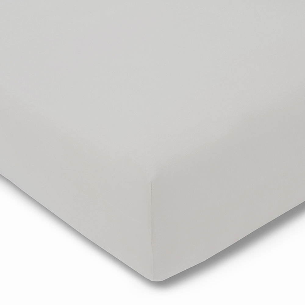 Prześcieradło z gumką, ESTELLA, jersey, 100x200 cm, srebrny