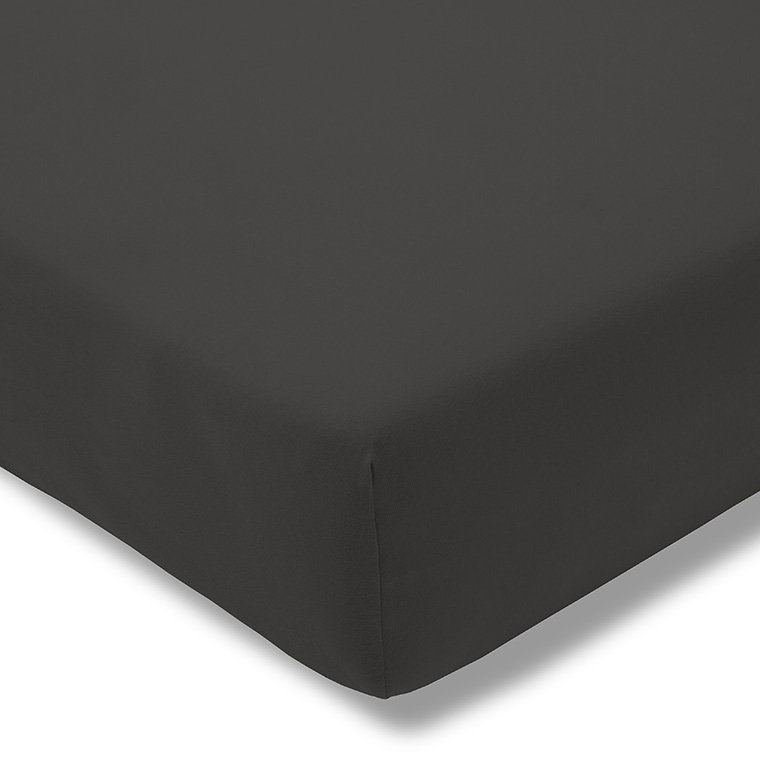 Prześcieradło z gumką, ESTELLA, jersey, 100x200 cm, grafitowy