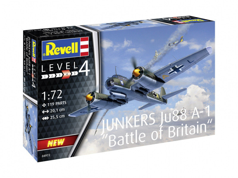 Revell Model plastikowy Junkers Ju88 A-1 Battle of Britain 04972
