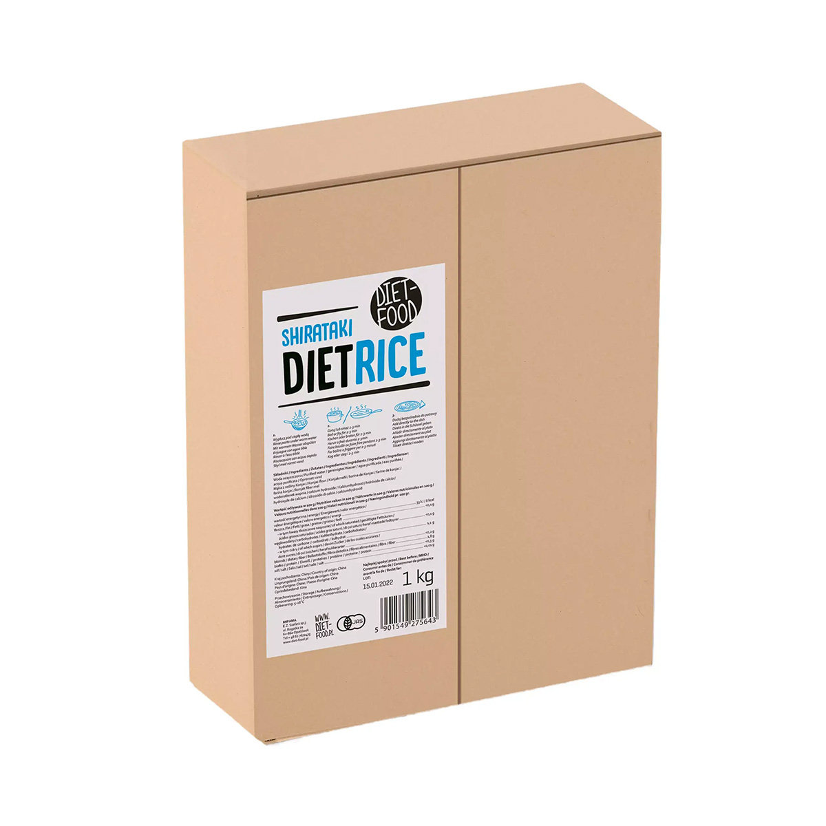 Diet-Food Makaron Konjac - Ryż 200g