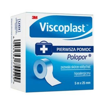Фото - Інше для медицини 3M Viscoplast Polopor Przylepiec 5 m x 25 mm 