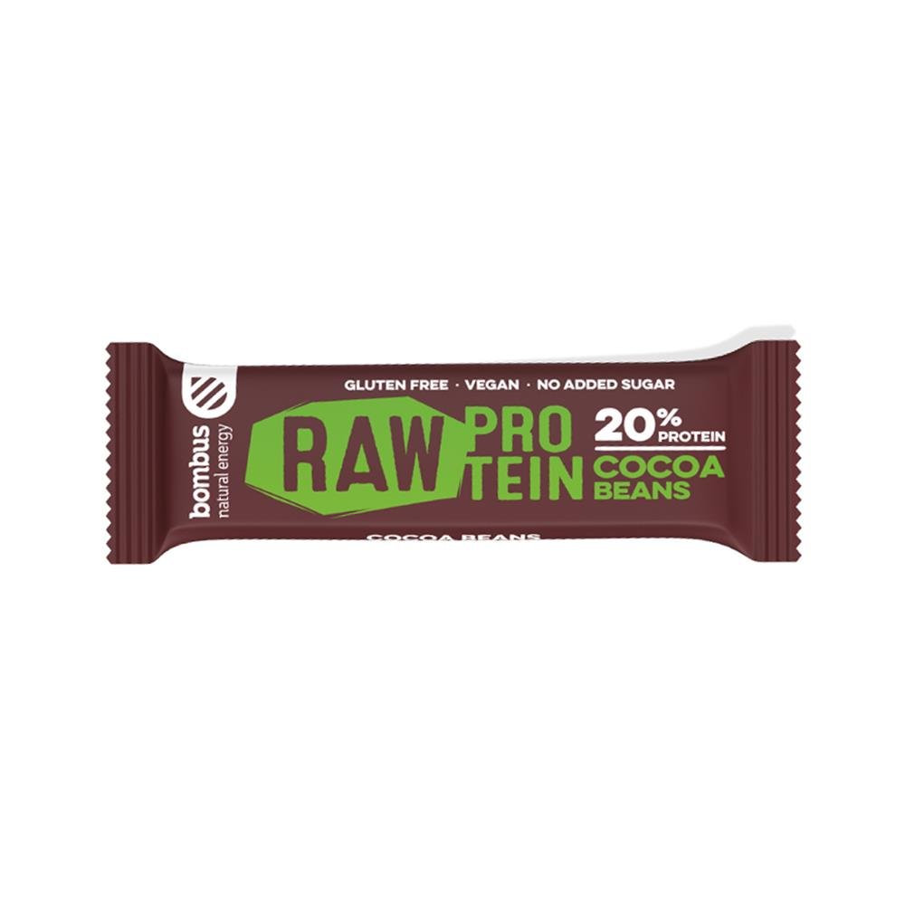 Baton RAW PROTEIN z ziarnami kakaowca BEZGL. 50 g