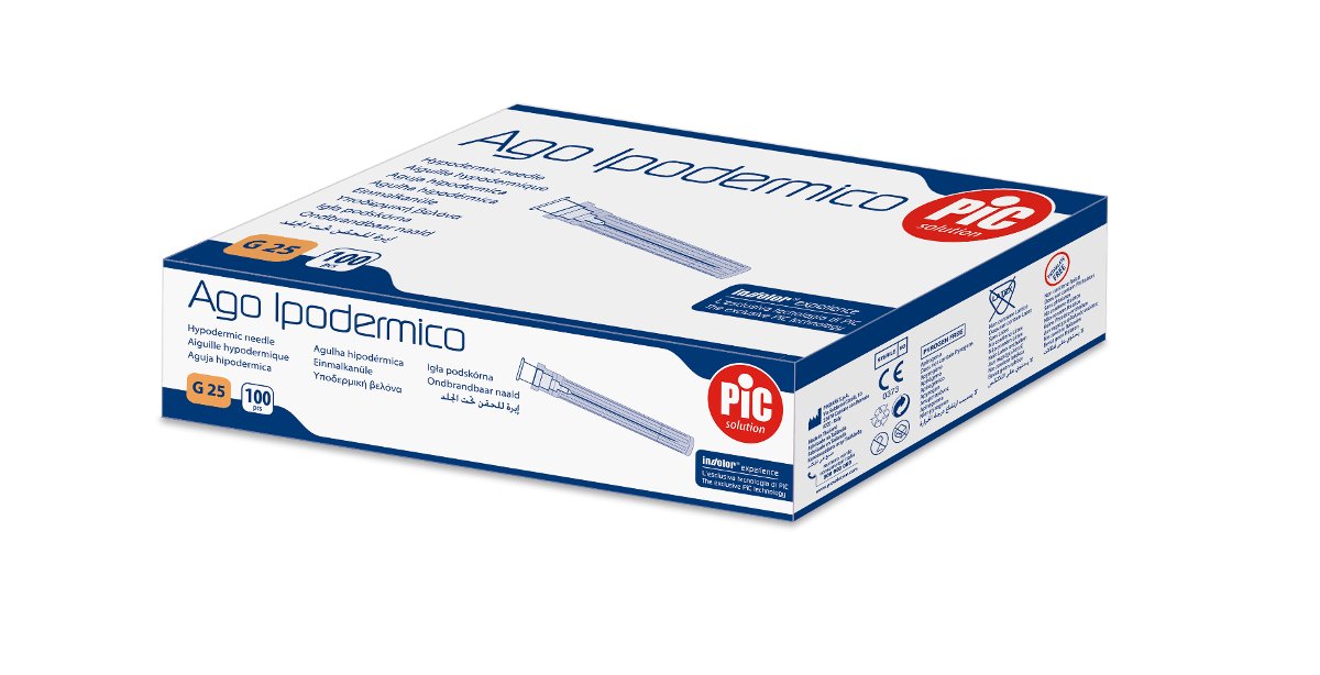 SIROWA PIC igła iniekcyjna 0,5 x 16 mm G25 x 100 szt