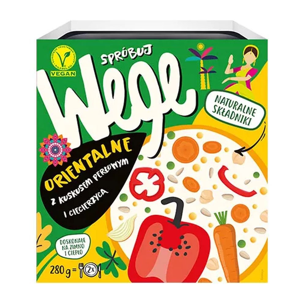 Joyfood Danie Orientalne z kuskusem perłowym i ciecierzycą 280 g SpróbujWEGE M00-70BB-4998C