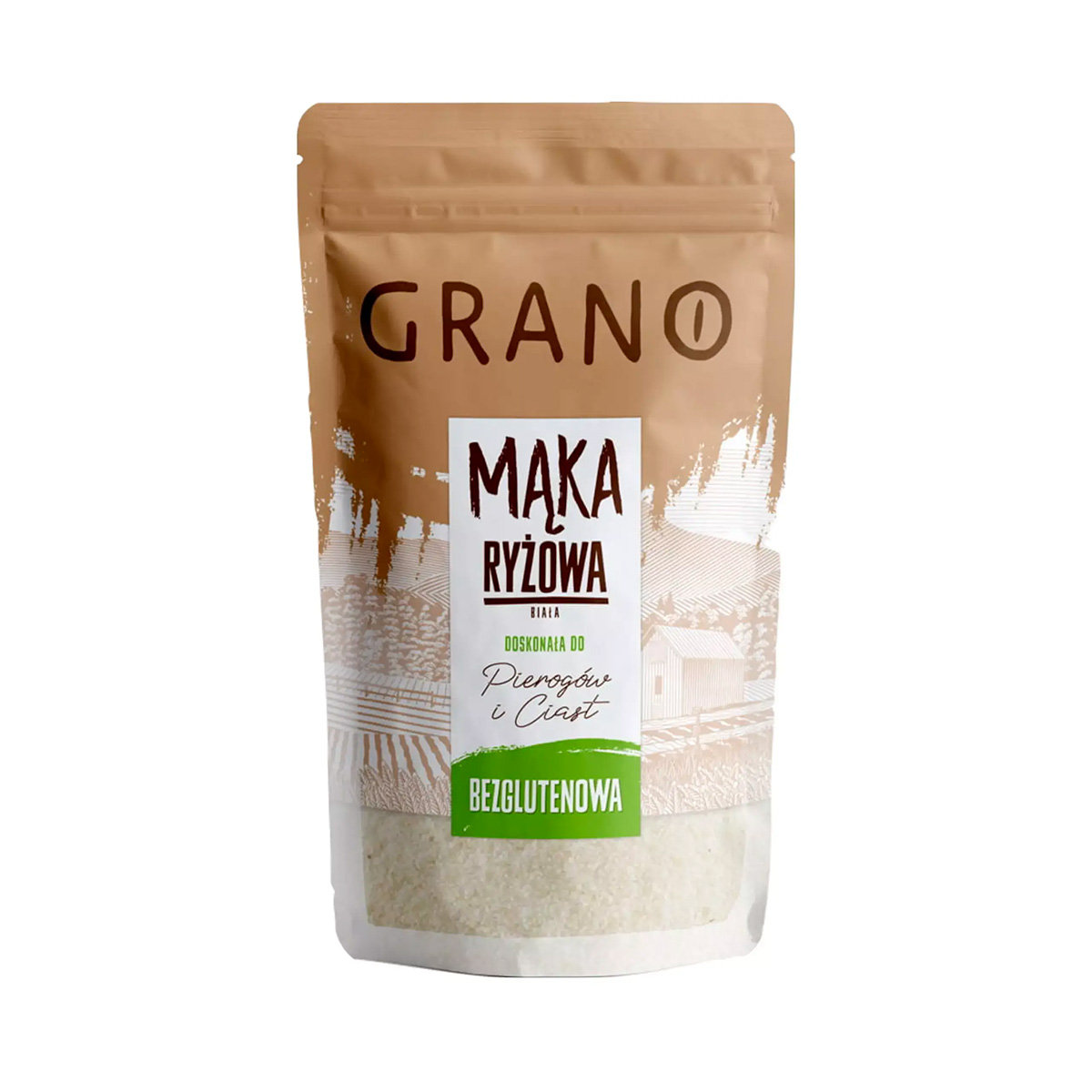 Grano Mąka ryżowa biała bezglutenowa 500g Grano MĄKA RYŻOWA