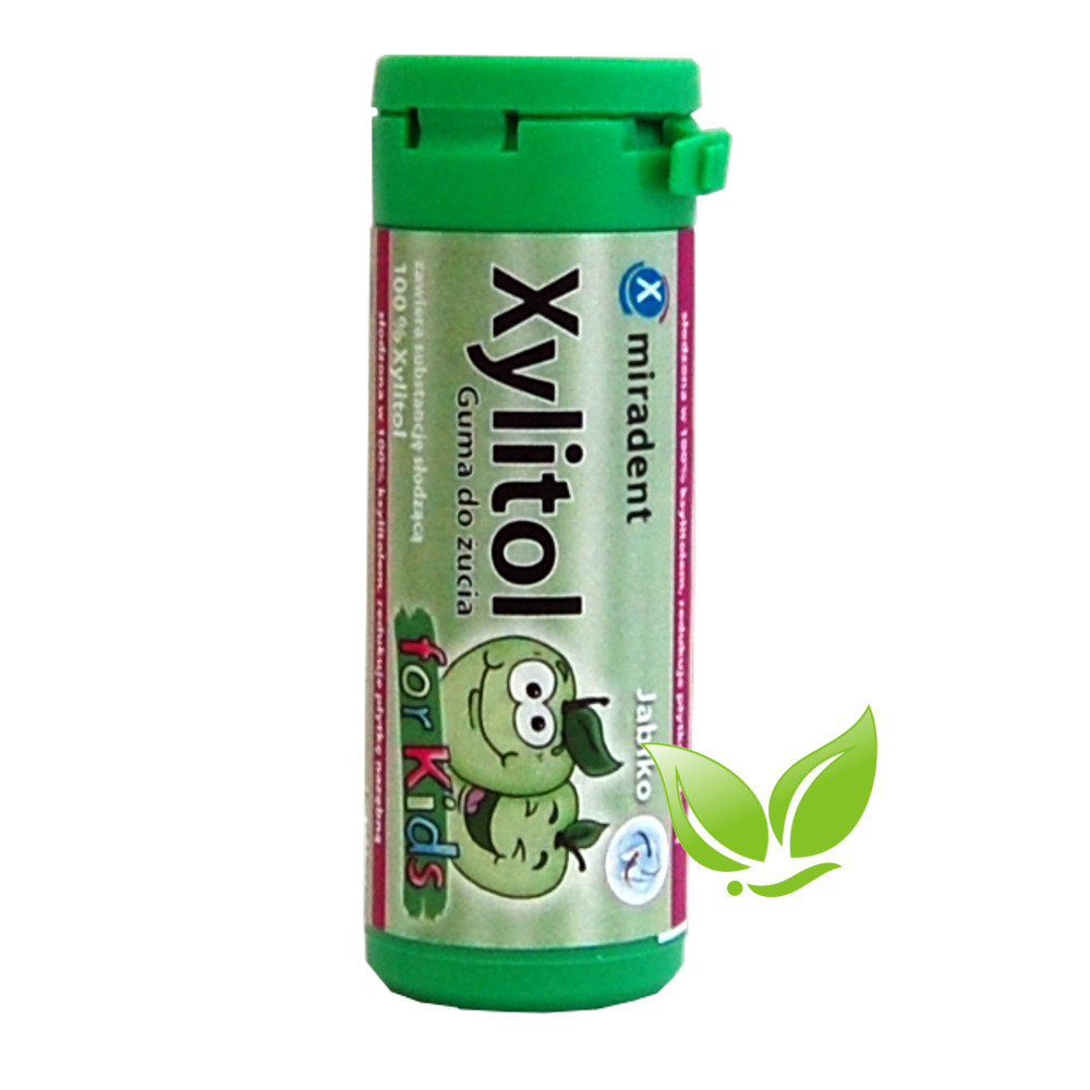 Miradent Xylitol Chewing Gum for Kids Apple 55