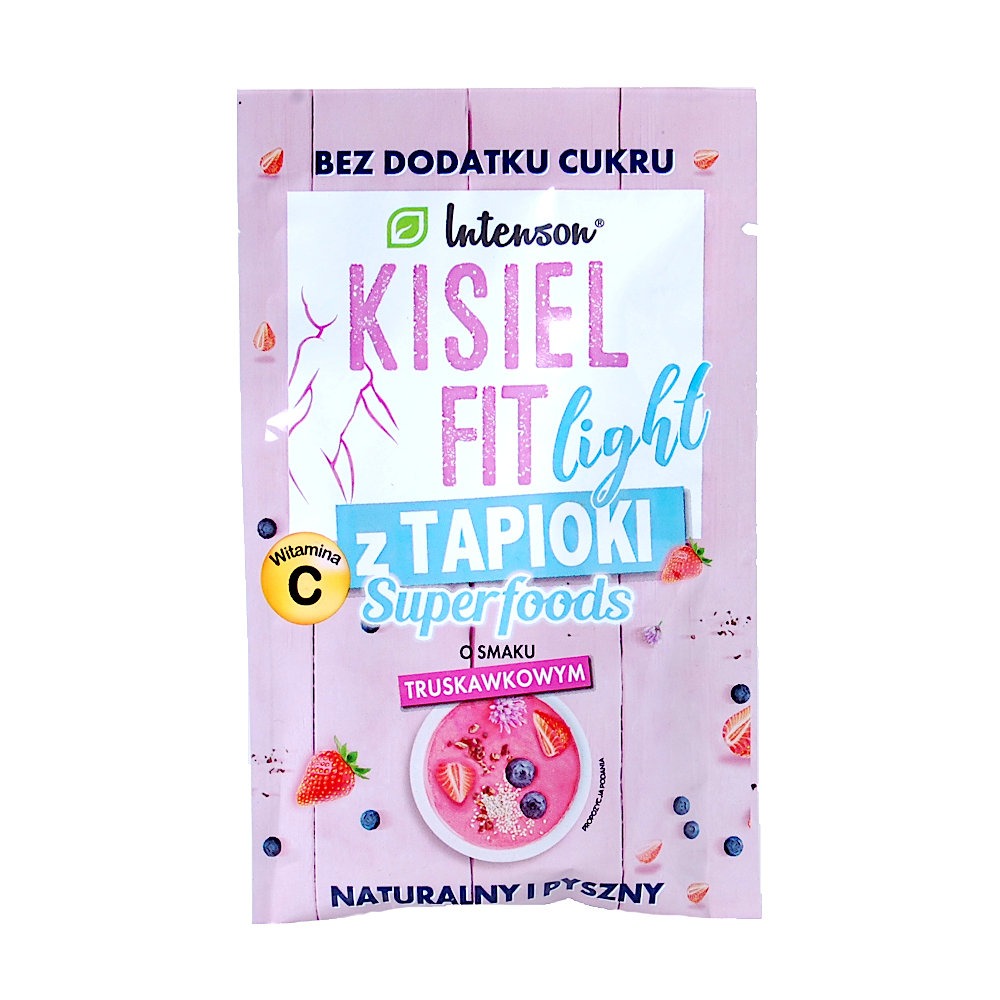 Intenson Kisiel fit z tapioki truskawkowy 30g