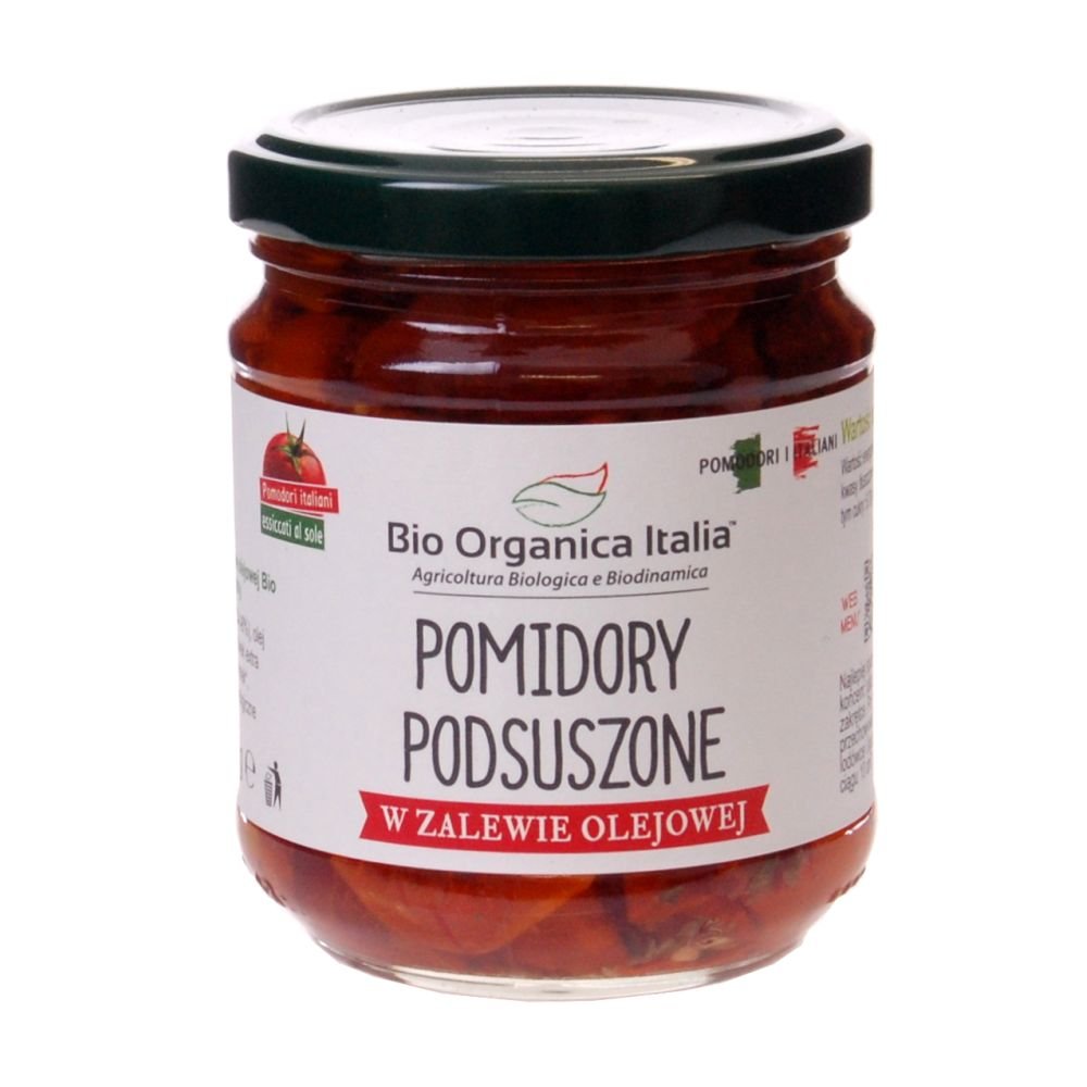 Biorganica POMIDORY PODSUSZONE W ZALEWIE OLEJOWEJ BIO 190 g - NUOVA