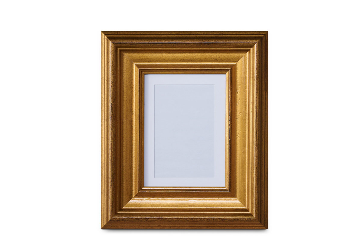 Ramka CYTILUS złoty / 13x18 / drewno