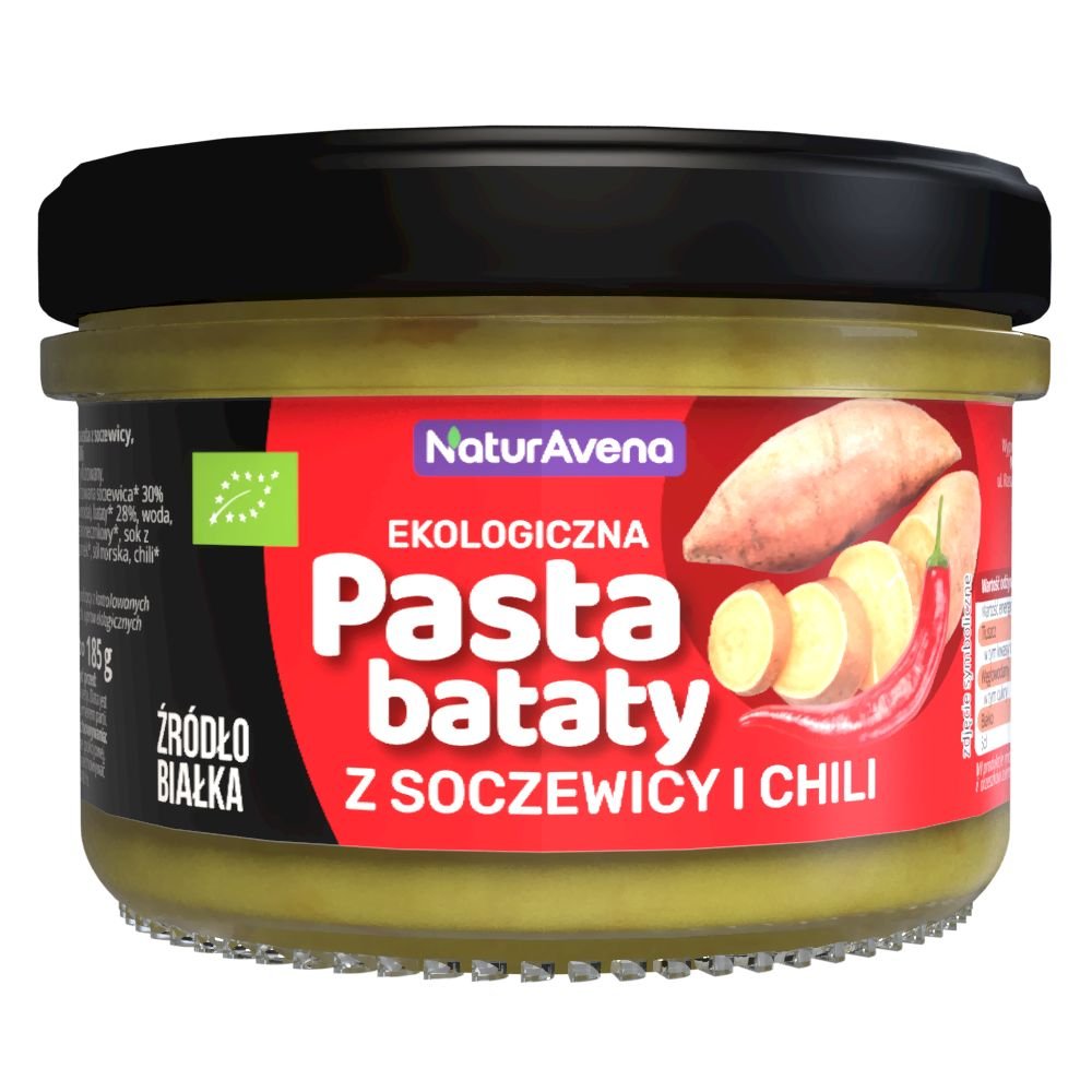 NaturAvena PASTA Z SOCZEWICY, BATATÓW I CHILI 185G