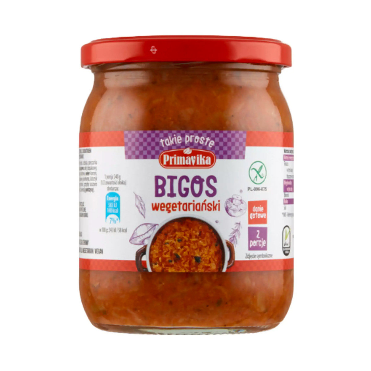 Primavika Bigos Wegetariański bezglutenowy 480g -