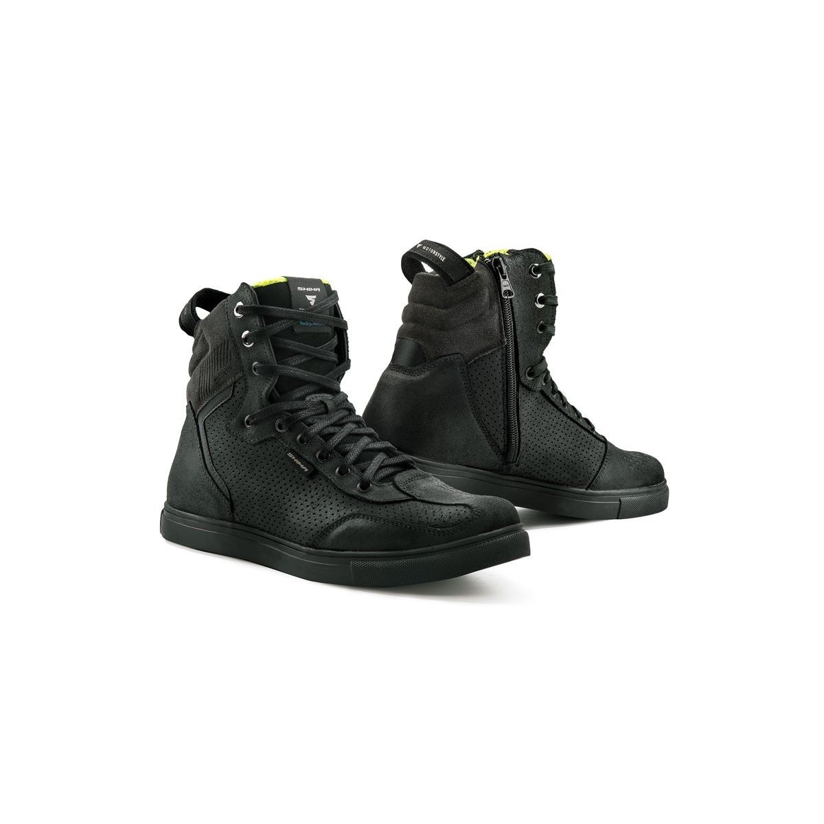 SHIMA Rebel WP, wodoszczelne buty motocyklowe Urban męskie buty do jazdy na motocyklu, sneakersy czarne (41-46, czarne), rozmiar 44