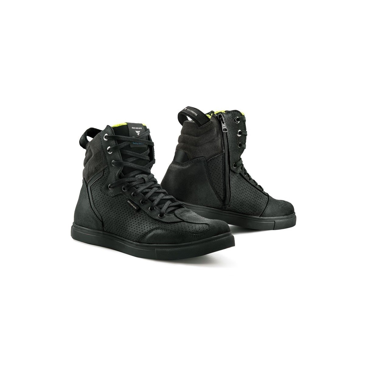 SHIMA Rebel WP, wodoszczelne buty motocyklowe Urban męskie buty do jazdy na motocyklu, sneakersy czarne (41-46, czarne), rozmiar 46