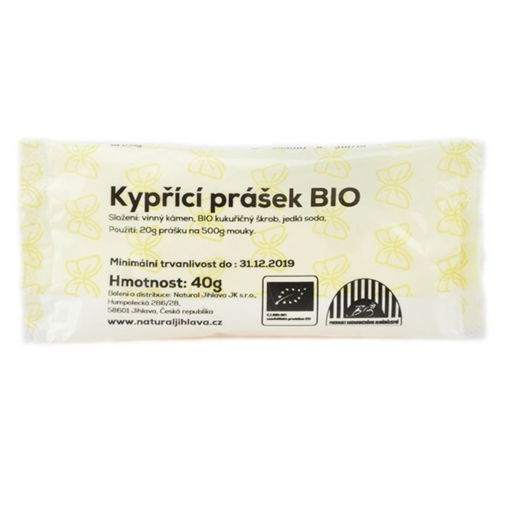 Natural Proszek do pieczenia bez fosforanów BIO 40 g