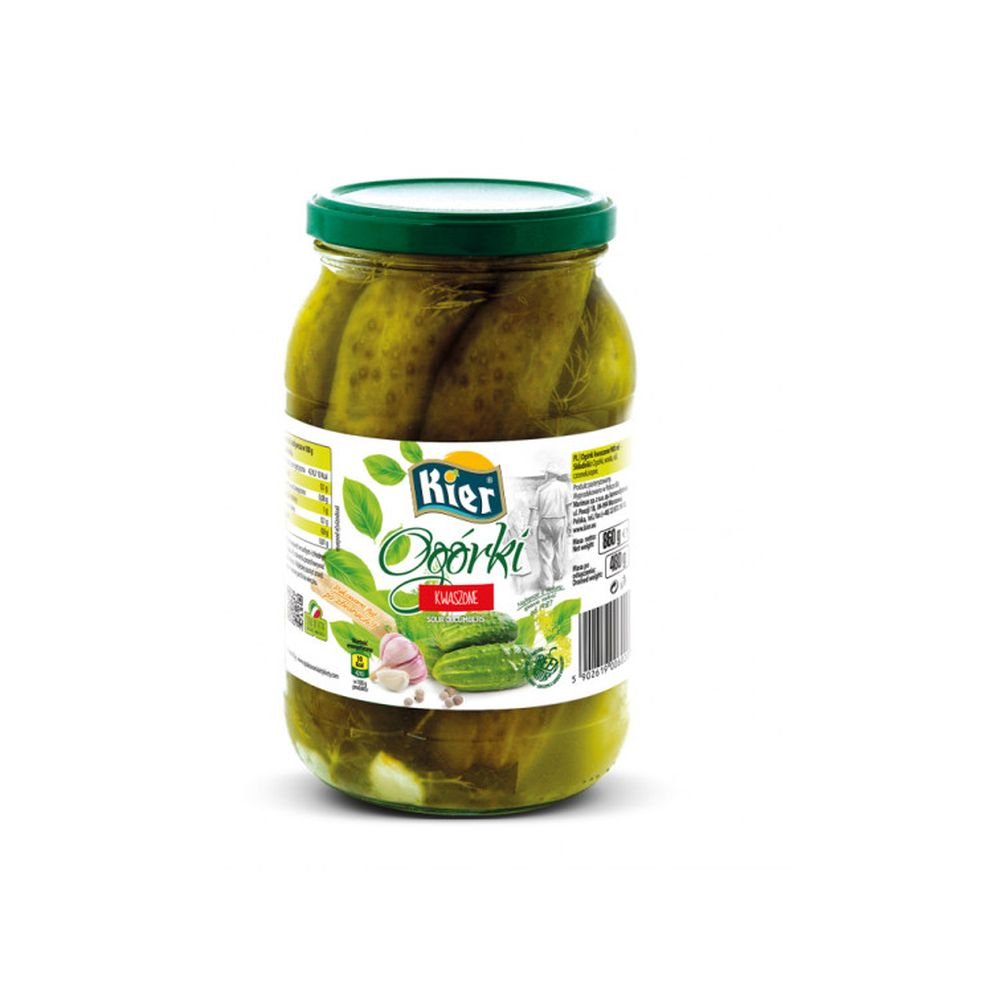 Ogórki Kwaszone 860 g (480 g) Kier
