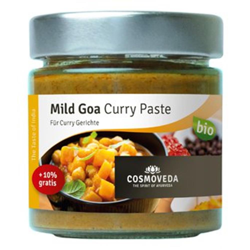 Cosmoveda (kremy, pasty, masło klarowane, woda) PASTA CURRY BIO 175 g - COSMOVED