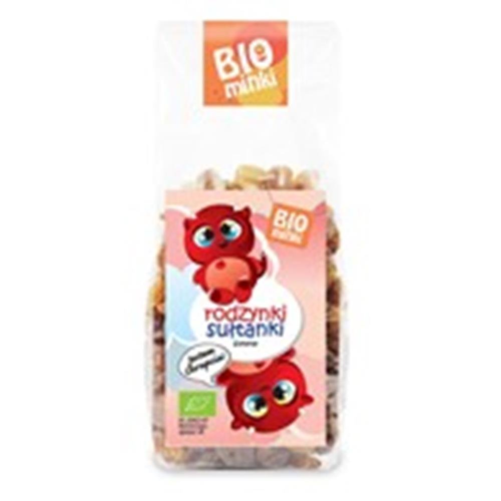 BIOMINKI (przekąski dla dzieci) RODZYNKI SUŁTANKI BIO 150 g - BIOMINKI