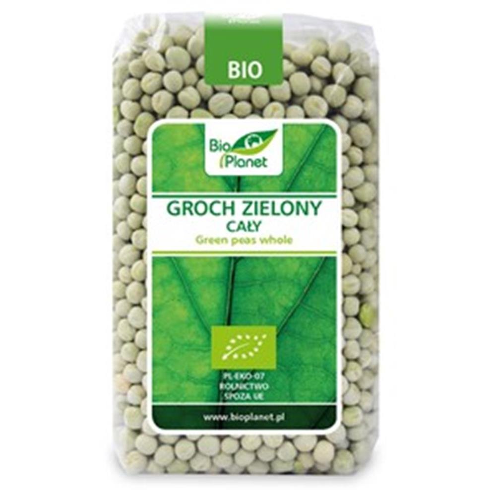 Bio Planet SERIA ZIELONA GROCH ZIELONY CAŁY BIO 500 g -
