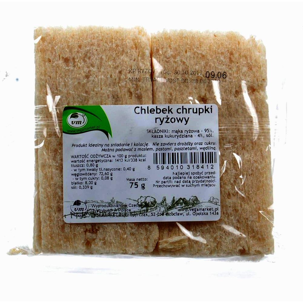 Chlebek Chrupki Ryżowy 75 g Natural