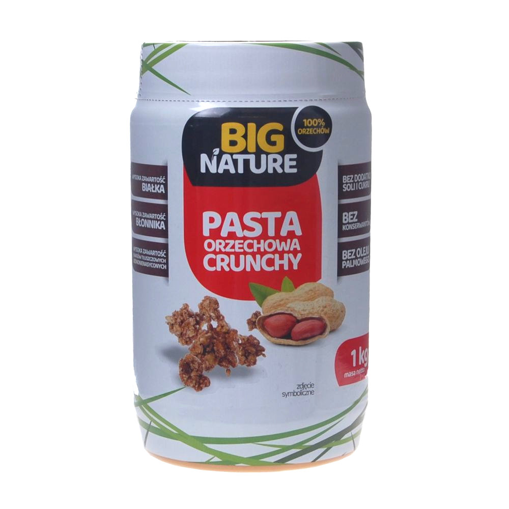 Big Nature Krem orzechowy crunchy 1 kg