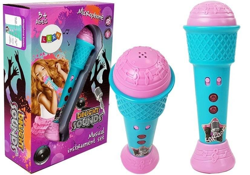 Import LEANToys Mikrofon Dziecięcy Karaoke Niebieski LT-7819-0