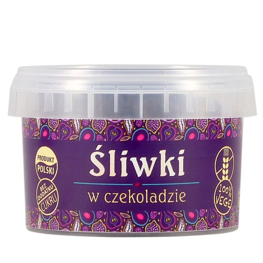 Pięć Przemian (SIMPATIKO) Śliwki w czekoladzie bez cukru bezglutenowe 160g 11SIMSLICZ