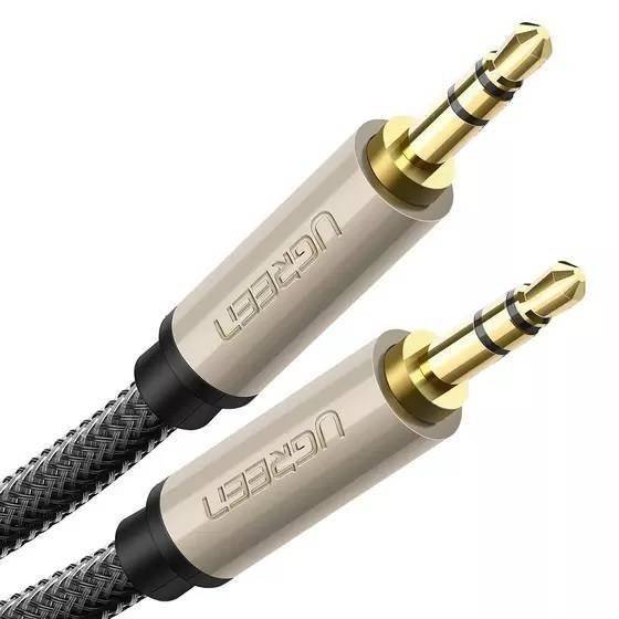 UGREEN Ugreen kabel audio do wejścia AUX, wtyk 3,5 mm na wtyk 3,5 mm, z posrebrzanym rdzeniem miedzianym 10601