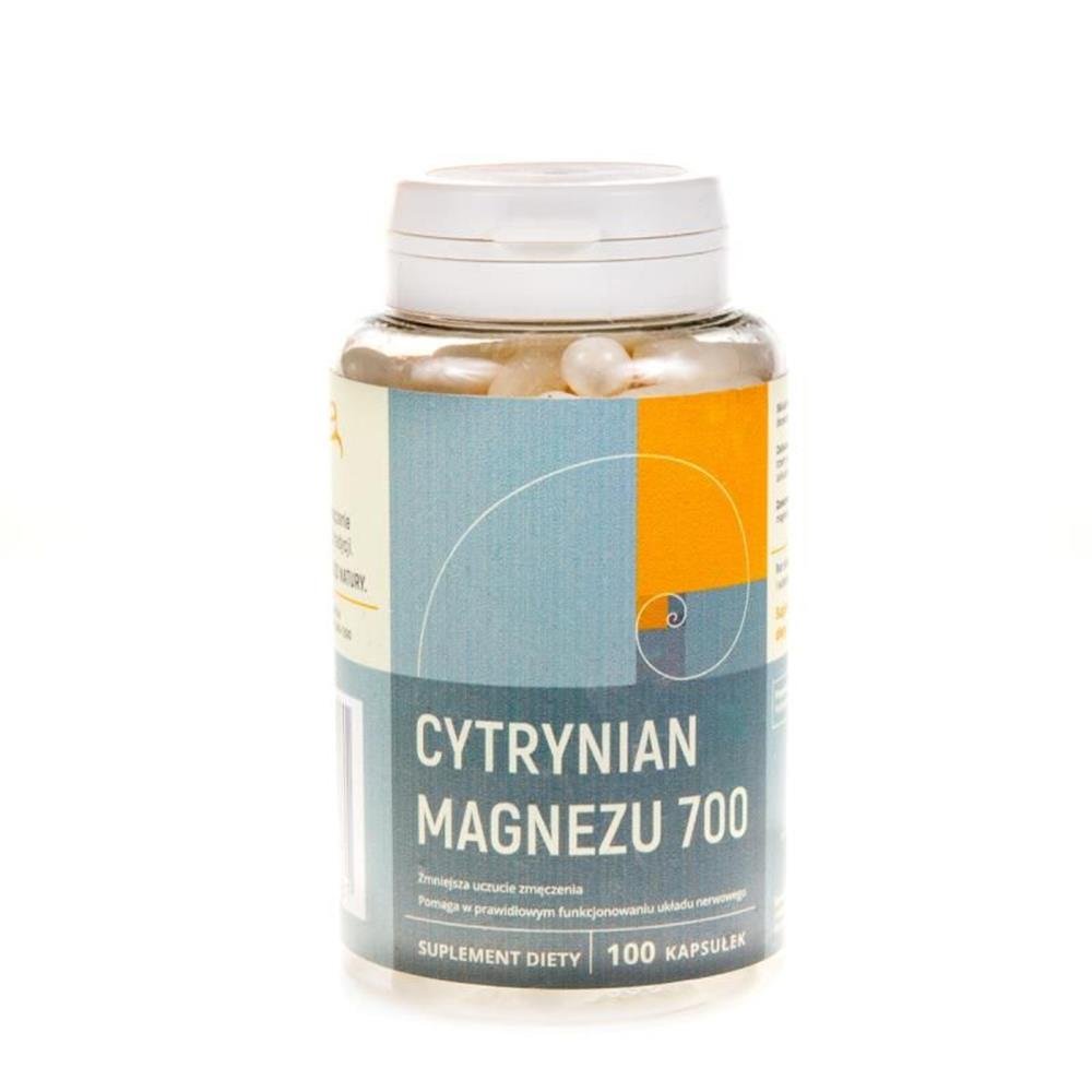 Cytrynian magnezu 700 mg 100 kapsułek NANGA