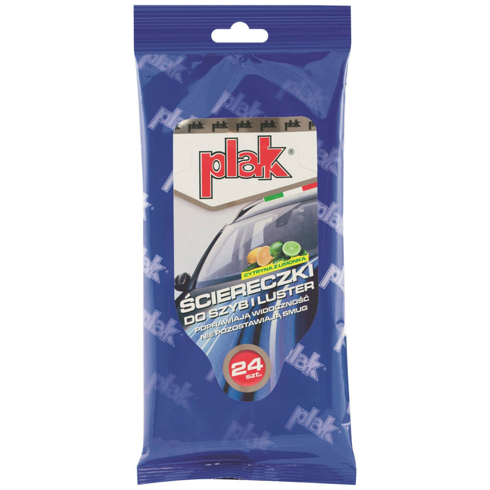 PARYS E0428 Ściereczki do szyb Cytryna z limonką 24 sztuki Plak AMI-E0428