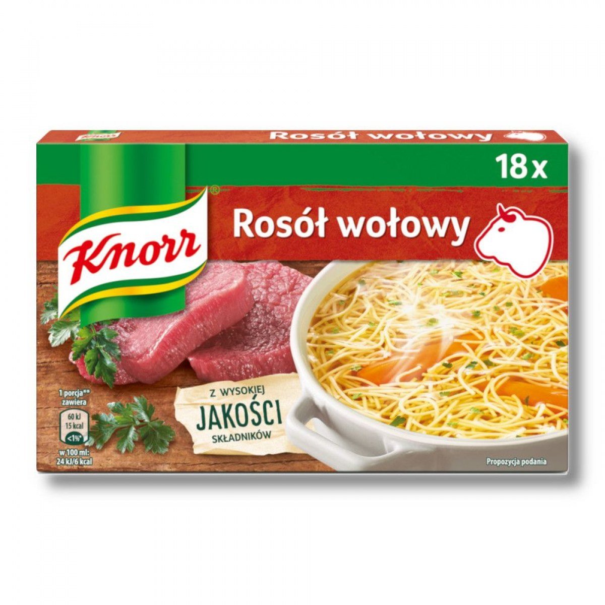 Knorr Rosół wołowy 18 x 10 g